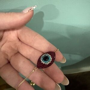 Elegant Evil Eye Pendant bracelet